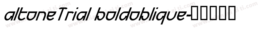altoneTrial boldoblique字体转换